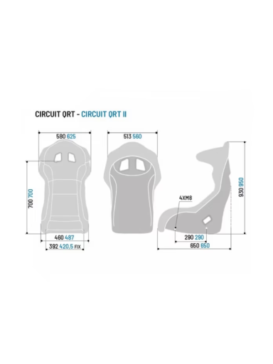 Sparco circuit II QRT sėdynė 008011RNR