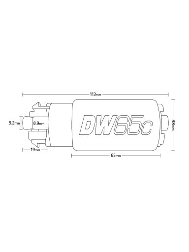 9-651-1010 Kuro siurblys DW65c 265lph Subaru BRZ / WRX / Toyota GT86