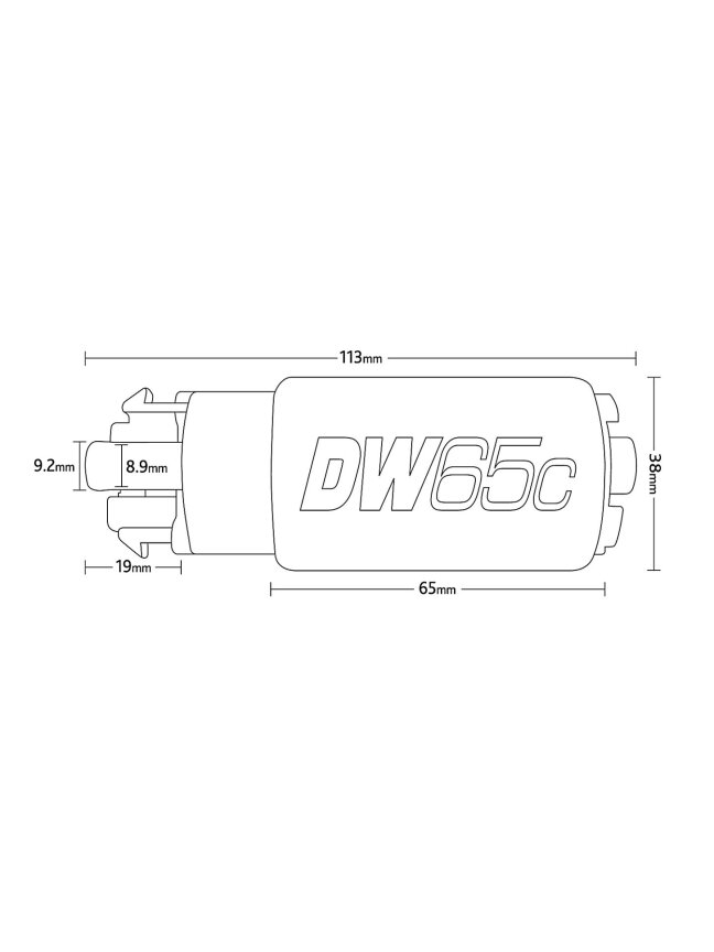 9-651-1026 Kuro siurblys DW65c 265lph Mitsubishi EVO 10 1