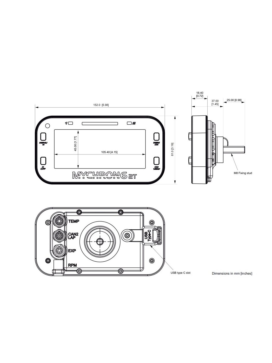 AIM Mychron 6 2T skydelis 2