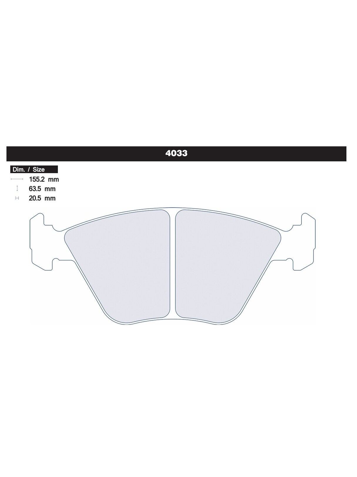 Carbone Lorraine brake pads 4033 Front BMW E46 / Z3 / E90 / E92 1