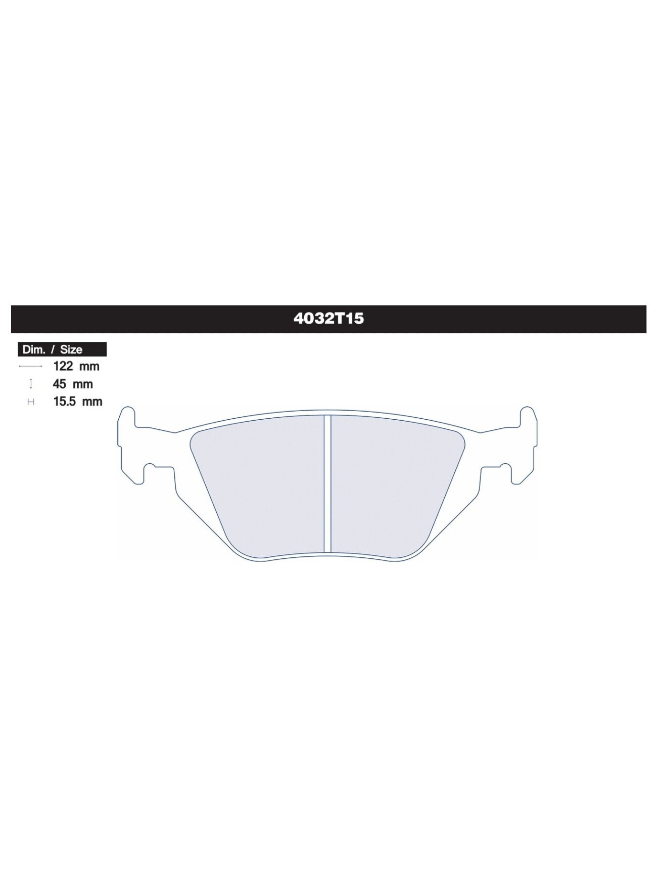 Carbone Lorraine 4032T15 aizmugurējie bremžu kluči BMW  E36 / E46 / Z3 1