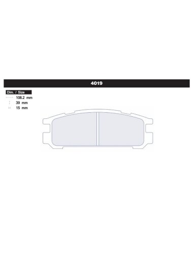 Carbone Lorraine stabdžių trinkelės 4019 Galinės Subaru Impreza GT