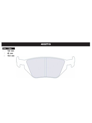 Carbone Lorraine brake pads 4032T15 Rear BMW  E36 / E46 / Z3
