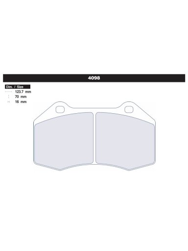 Carbone Lorraine brake pads 4098 Front Renault / Abarth / Alpine