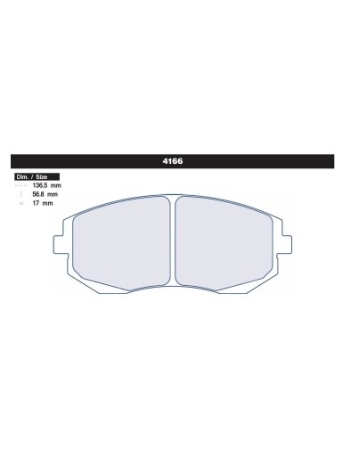 Carbone Lorraine stabdžių trinkelės 4166 Priekinės Subaru BRZ / Toyota GT86