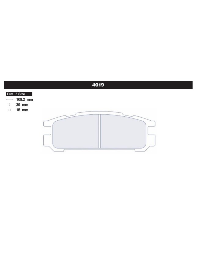 Carbone Lorraine stabdžių trinkelės 4019 Galinės Subaru Impreza GT 1 Carbone Lorraine stabdžių trinkelės 4019 Galinės Subaru Impreza GT 1
