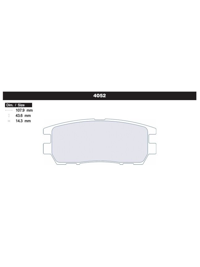 Carbone Lorraine stabdžių trinkelės 4052 Galinės Mitsubishi Lancer EVO 7/8/9 RS 1 Carbone Lorraine stabdžių trinkelės 4052 Galinės Mitsubishi Lancer EVO 7/8/9 RS 1