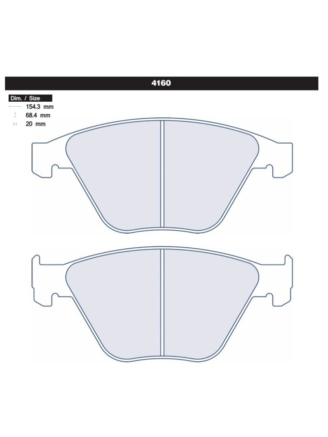 Carbone Lorraine stabdžių trinkelės 4160 Priekinės BMW E82 / E90 / E92 M3 1 Carbone Lorraine stabdžių trinkelės 4160 Priekinės BMW E82 / E90 / E92 M3 1