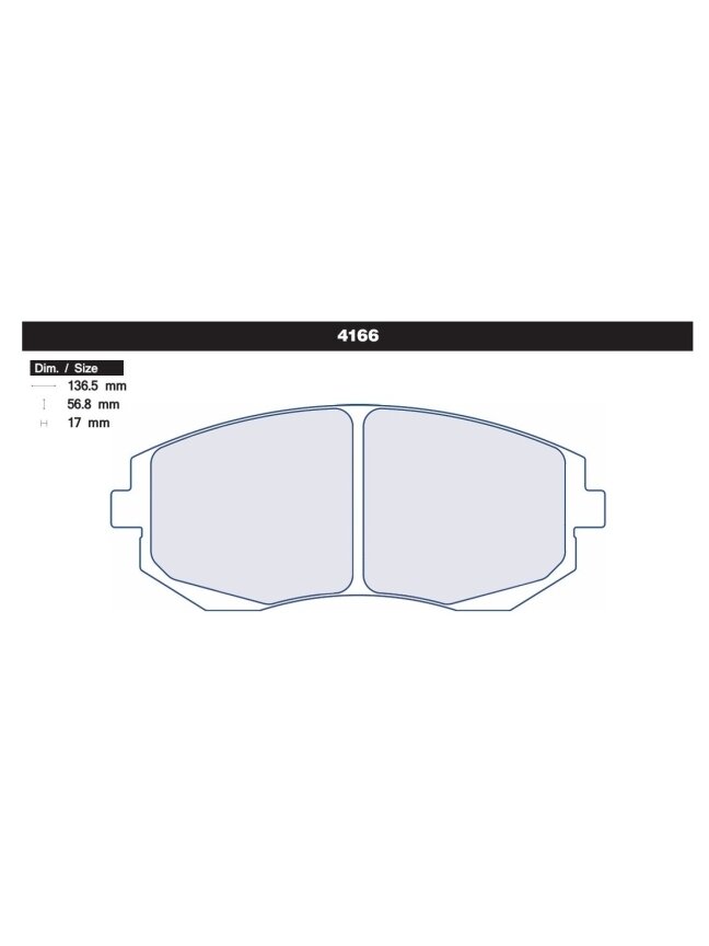 Carbone Lorraine stabdžių trinkelės 4166 Priekinės Subaru BRZ / Toyota GT86 1