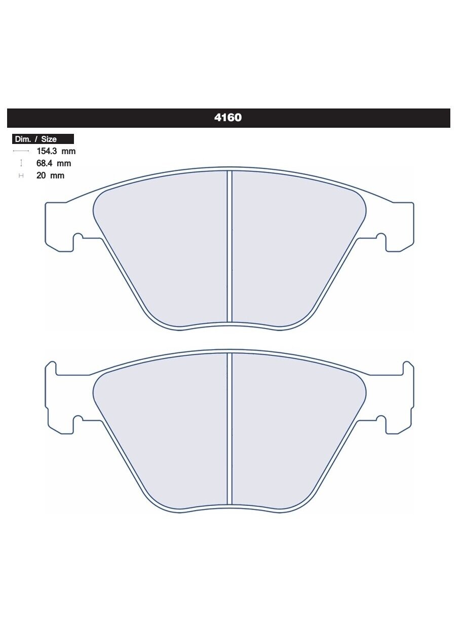 Carbone Lorraine esimesed piduriklotsid 4160 BMW E82 / E90 / E92 M3 1