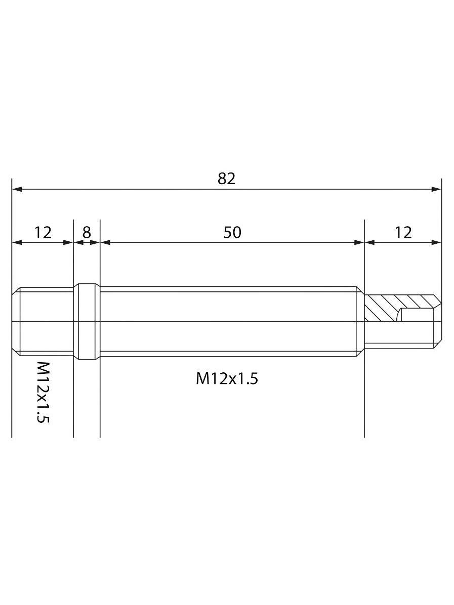 Įsukama smeigė M12x1.5 82mm 2 Įsukama smeigė M12x1.5 82mm 2