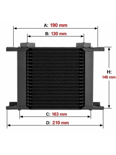 Setrab Proline alyvos aušintuvas 19 eilių - 210mm