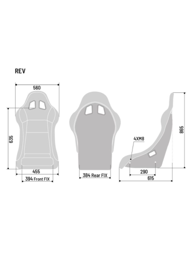 Sparco REV QRT sėdynė 008014RNR