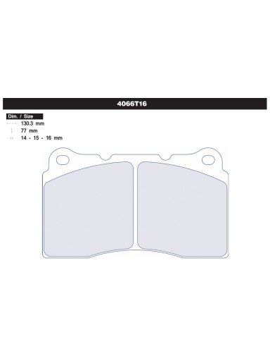Carbone Lorraine brake pads 4066T16 Mitsubishi EVO / Subaru Impreza