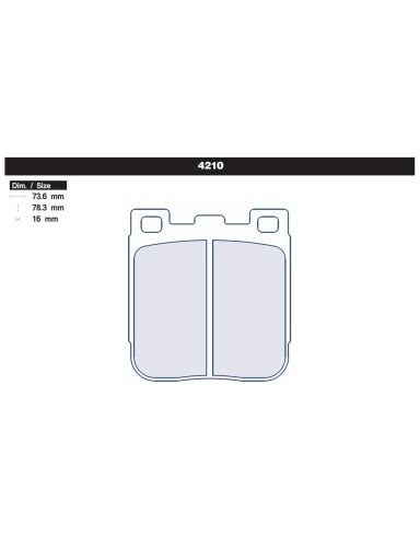 Carbone Lorraine brake pads 4210 Rear BMW M2 / M3 / M4